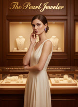 Load image into Gallery viewer, 14K Yellow Gold Omega Clip Hand-Carved Lavender Jade Earrings