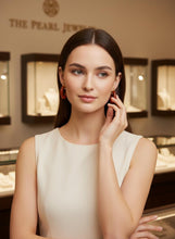 Load image into Gallery viewer, 14K Yellow Gold Tube Ring Red Jade Hook Earrings