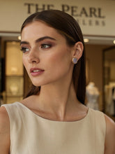 Load image into Gallery viewer, 14K Yellow Gold Bezel Setting Oval Lavender Jade Stud Earrings