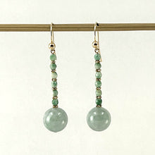 Load image into Gallery viewer, 1100283-Jadeite-14K-Yellow-Gold-Dangling-Earrings