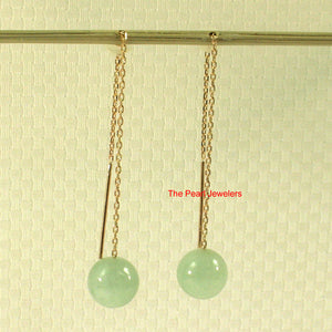 1100424-14kt-Threader-Chain-Bean-Green-Jade-Dangle-Earrings