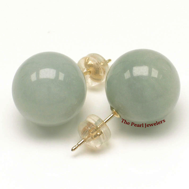 1100527-14k-Yellow-Gold-Nature-Celadon-Green-Round-Ball-Jadeite-Stud-Earrings
