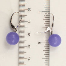 Load image into Gallery viewer, 1101037-14K-White-Gold-Leverback-Lavender-Jade-Drop-Earrings