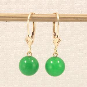 1101834-14K-Yellow-Gold-Leverback-Round-Jade-Drop-Earrings