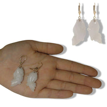 Load image into Gallery viewer, 14K Yellow Gold “Good Fortune” Carp Jadeite Earrings