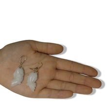 Load image into Gallery viewer, 14K Yellow Gold “Good Fortune” Carp Jadeite Earrings