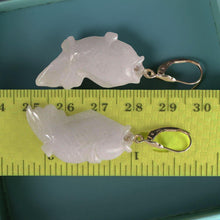 Load image into Gallery viewer, 14K Yellow Gold “Good Fortune” Carp Jadeite Earrings