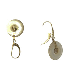 Load image into Gallery viewer, 14K Yellow Gold Blessing White Mother of Pearl Earrings