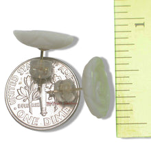 Load image into Gallery viewer, 14K Yellow Gold Hand-Carved Rose Mother of Pearl Earrings