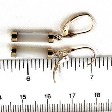 Load image into Gallery viewer, 14K Yellow Gold Leverback Dangle White Mother of Pearl Earrings