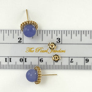 1189992-14kt-Yellow-Gold-Diamond-Lavender-Jade-Stud-Earrings