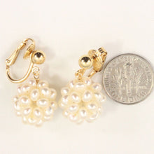 Load image into Gallery viewer, 14k Gold Filled Clip-On Earrings – White Pearl Ball Drop