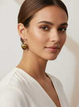 Load image into Gallery viewer, 14k Solid Rose Gold Leverback Heart Genuine Brown Tiger-Eye Dangle Earrings