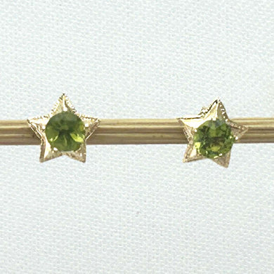 Beautiful Genuine Peridot Stud Earrings