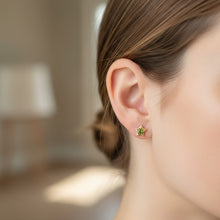 Load image into Gallery viewer, Beautiful Genuine Peridot Stud Earrings