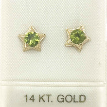 Load image into Gallery viewer, Beautiful Genuine Peridot Stud Earrings