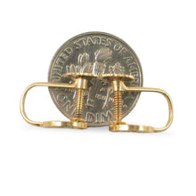 Load image into Gallery viewer, 14k Yellow Gold French Screw Back None Pierced Character Joy Earrings
