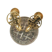 Load image into Gallery viewer, 14k Yellow Gold French Screw Back None Pierced Character Longevity Earrings