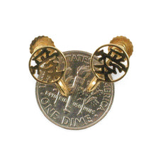 Load image into Gallery viewer, 14k Yellow Gold French Screw Back None Pierced Character Love Earrings