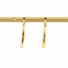 Load image into Gallery viewer, 14k Yellow Gold Round Hoop Earrings