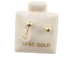 Load image into Gallery viewer, 14k Yellow Gold 4mm Ball Stud Earrings