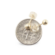 Load image into Gallery viewer, 14k Yellow Gold 4mm Ball Stud Earrings