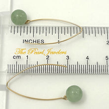 Load image into Gallery viewer, 14K Gold Filled Aventurine V-Wire Earrings (8mm)