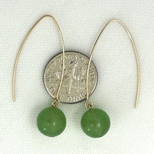 Load image into Gallery viewer, 14K Gold Filled Aventurine V-Wire Earrings