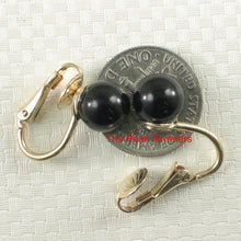 Load image into Gallery viewer, 14K Gold Filled Black Onyx Clip-On Earrings (Non-Pierced)