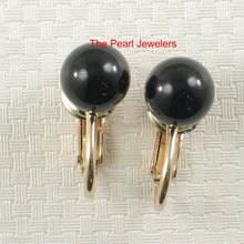 Load image into Gallery viewer, 14K Gold Filled Black Onyx Clip-On Earrings (Non-Pierced)