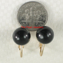 Load image into Gallery viewer, 14K Yellow Gold-Filled Black Onyx Clip-On Earrings (Non-Pierced)