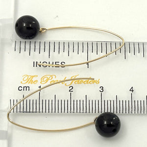 14K Gold Filled Garnet V-Wire Earrings (8mm)