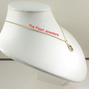 14K Yellow Gold Marquise Sapphire Pendant