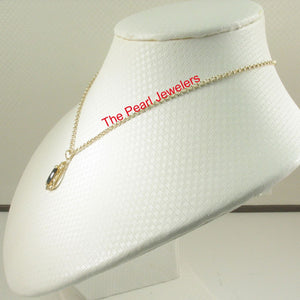 14K Yellow Gold Marquise Sapphire Pendant