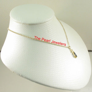 14K Yellow Gold Marquise Sapphire Pendant