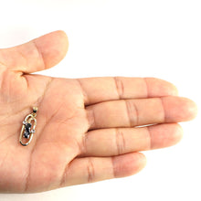 Load image into Gallery viewer, 14K Yellow Gold Sapphire &amp; Diamond Pendant