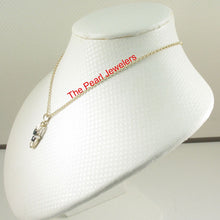 Load image into Gallery viewer, 14K Yellow Gold Sapphire &amp; Diamond Pendant