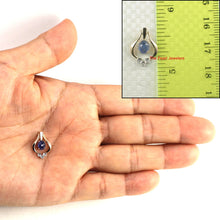 Load image into Gallery viewer, 14K Yellow Gold Sapphire &amp; Diamond Pendant