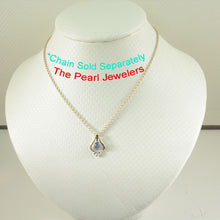 Load image into Gallery viewer, 14K Yellow Gold Sapphire &amp; Diamond Pendant
