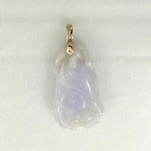 Load image into Gallery viewer, 14k Solid Yellow Gold Exquisite Carving Chayote Jade Pendant Necklace