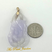 Load image into Gallery viewer, 14k Solid Yellow Gold Exquisite Carving Chayote Jade Pendant Necklace