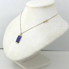 Load image into Gallery viewer, 14k Gold Curve Lavender Jade Pendant