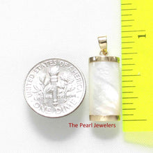 Load image into Gallery viewer, 14k Gold Curve White MOP Pendant