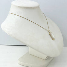 Load image into Gallery viewer, 14k Gold Curve White MOP Pendant