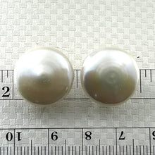 Load image into Gallery viewer, 14k Gold-Filled White Coin Pearl Clip-On Earrings