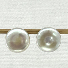 Load image into Gallery viewer, 14k Gold-Filled White Coin Pearl Clip-On Earrings