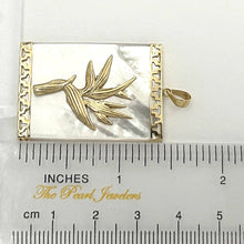 Load image into Gallery viewer, 14k Gold Hawaiian Bird of Paradise Mother of Pearl Pendant Necklace
