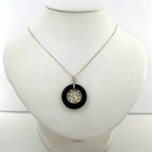 Load image into Gallery viewer, 14k Gold Joy Black Onyx Donut Pendant