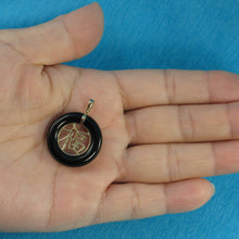 Load image into Gallery viewer, 14k Gold Joy Black Onyx Donut Pendant