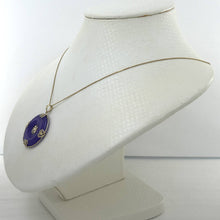 Load image into Gallery viewer, 14k Gold Joy &amp; Butterflies Disc Shape Lavender Jade Pendant Necklace